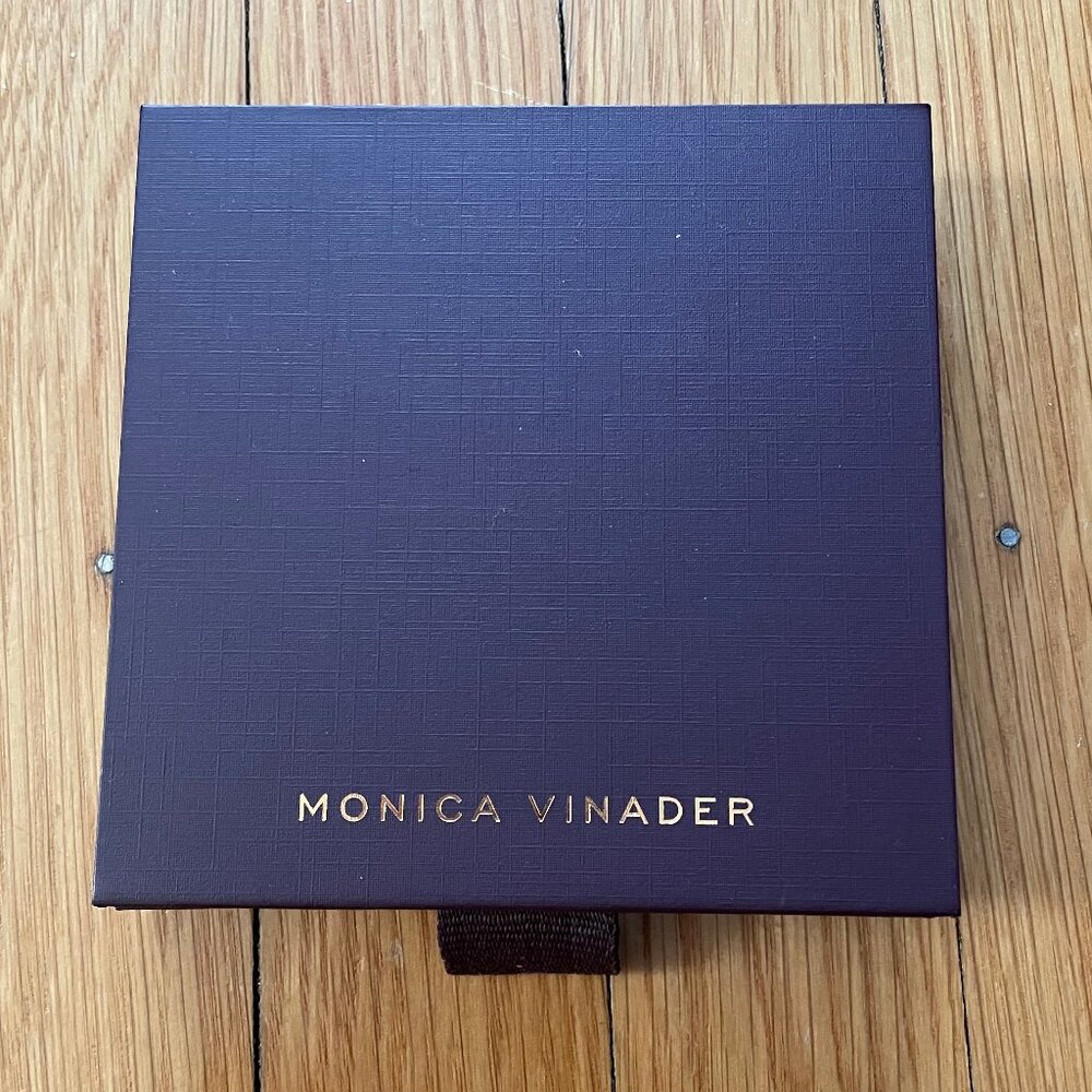 Monica Vinader gift box with pouch (empty)
